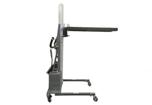 Image shows LiftTrac units with a custom chop table.