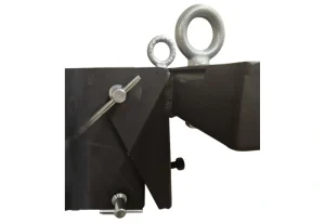 Image shows LiftTrac units with a custom chop table.
