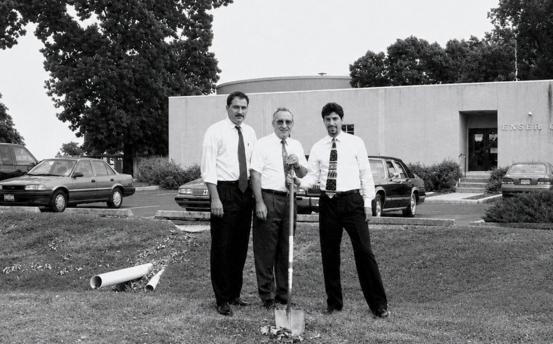 1998 ENSER breaks ground on the expansion of a new building