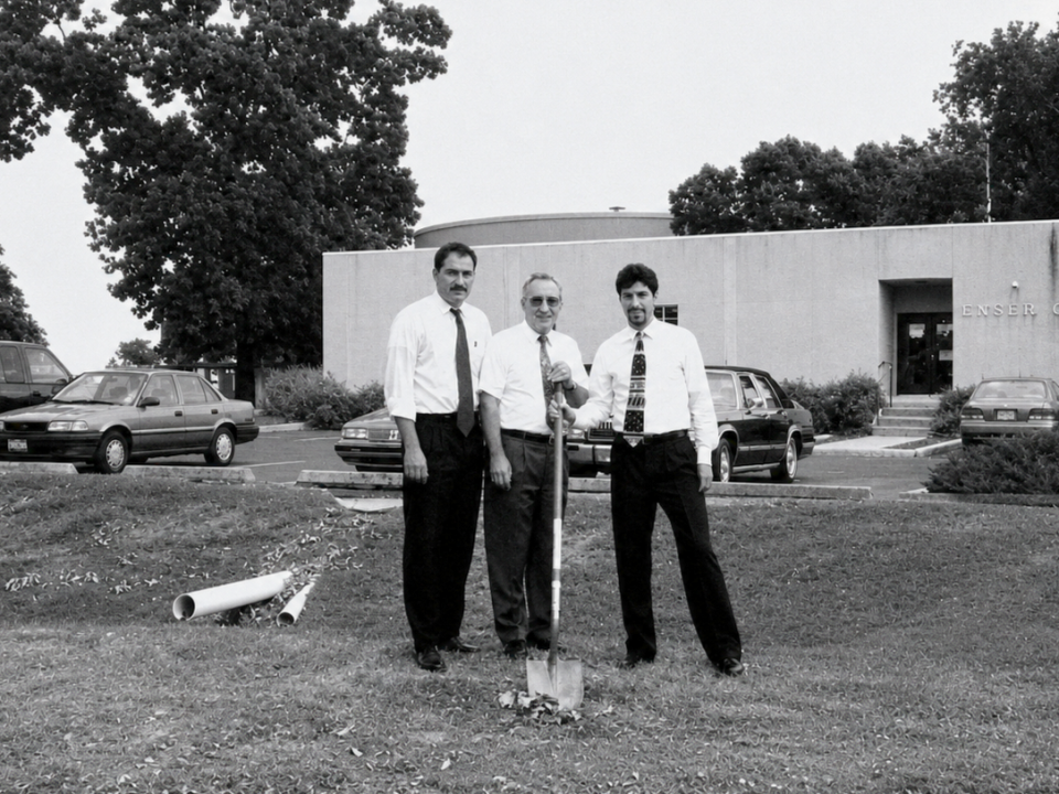 1998 ENSER breaks ground on the expansion of a new building