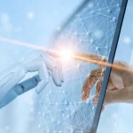 an image depicting AI in business like recruiting and staffing