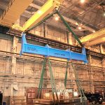 A lifting beam, a type of below the hook lifting device