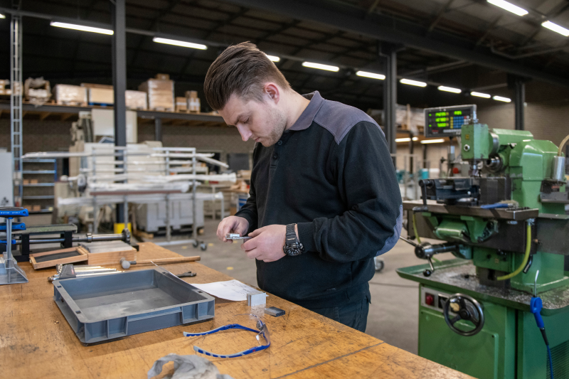 Engineer working on a manufacturing plant.